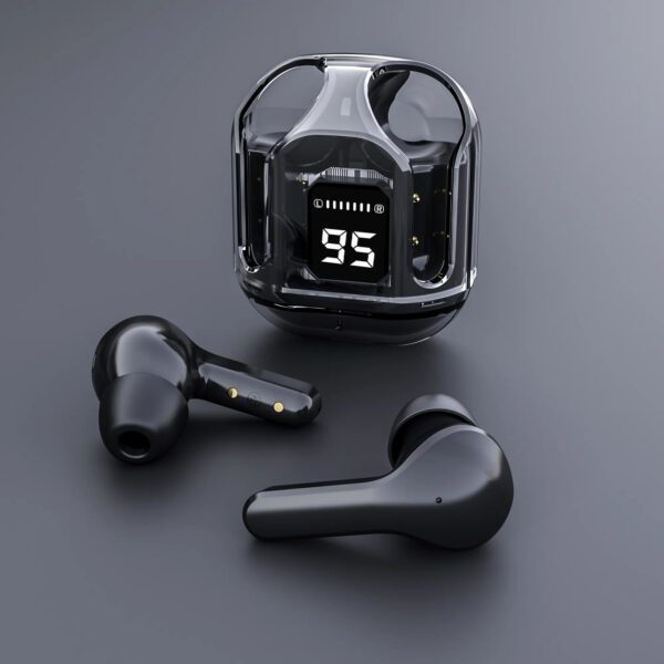 Air31 Earbuds Wireless LED Digital Display Crystal Transparent